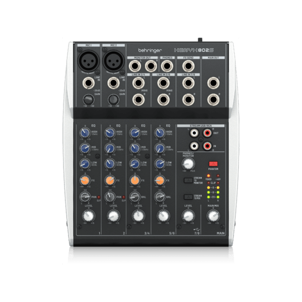 ⁦מיקסר 2 ערוצי מונו ו2 ערוצי סטריאו XENYX 802S BEHRINGER⁩ – תמונה ⁦2⁩