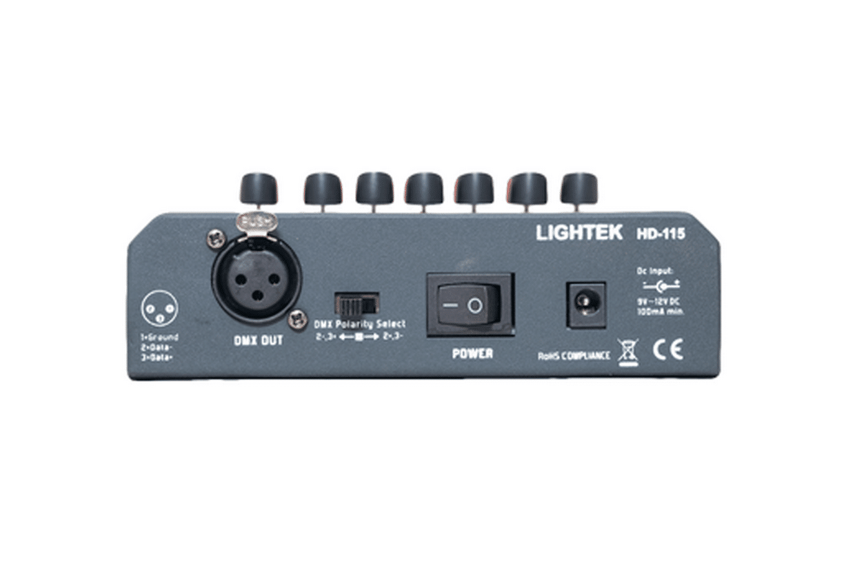 בקר DMX בסיסי 6 ערוצים LIGHTEK HD-115 – תמונה 3